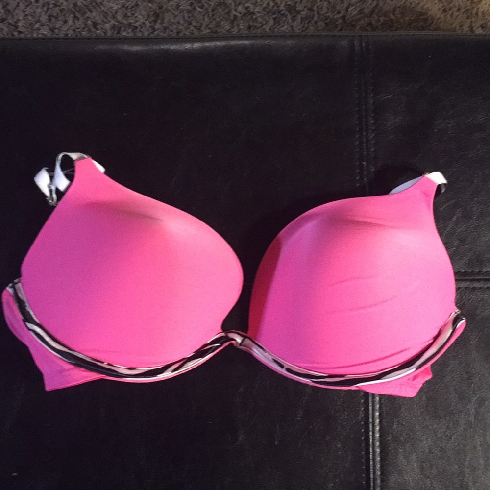 Victoria secret pink/zebra 34D bra
